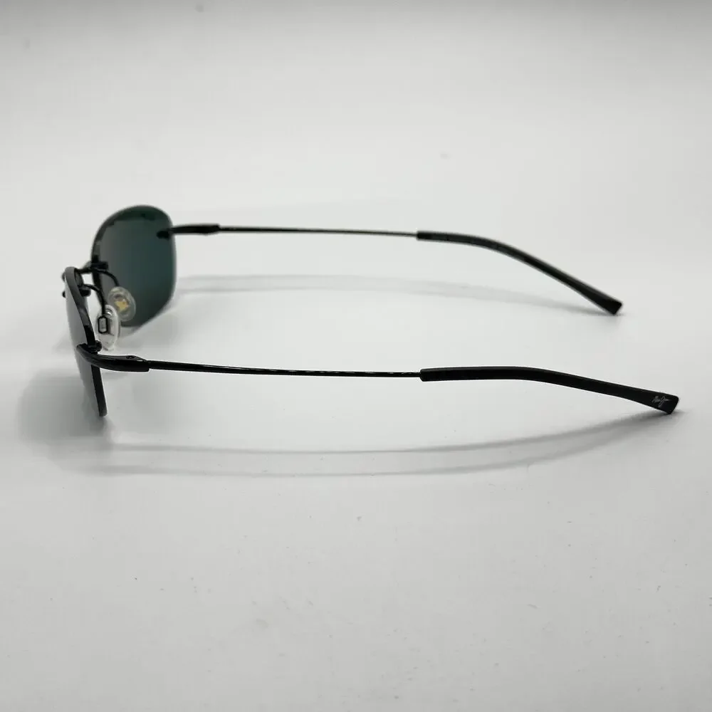 Maui Jim Sunglasses AKI AKI MJ333-02 Glossy Black Polarized Grey Lens 50.5mm NEW